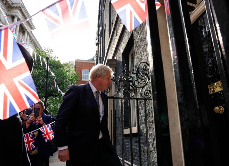 El primer ministro de Reino Unido, Boris Johnson, enfrentará este 6 de junio una moción de censura por las fiestas ilegales que celebró en pandemia. FOTO: TOMADA DE TWITTER @10DowningStreet