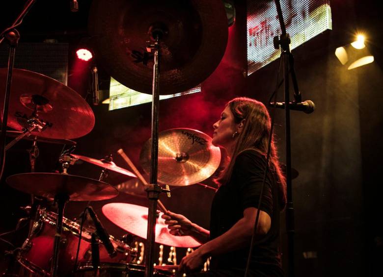 Sandra Gómez dejo huella en el circuito del rock de Medellín. Foto: Cortesía Andreas Cortes