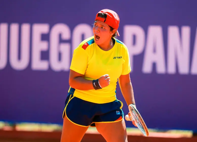 La bogotana Valentina Mediorreal también ha sido convocada a la Selección Colombia de la Billie Jean King Cup. FOTO @panamsports
