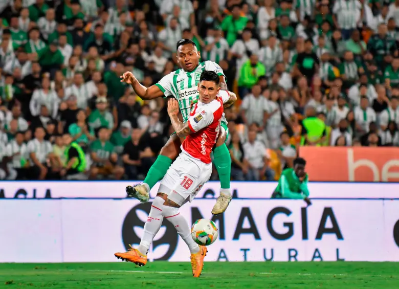 Atlético Nacional visita a Santa Fe en El Campín en duelo aplazado por la fecha 5 de la Liga BetPlay. FOTO COLPRENSA
