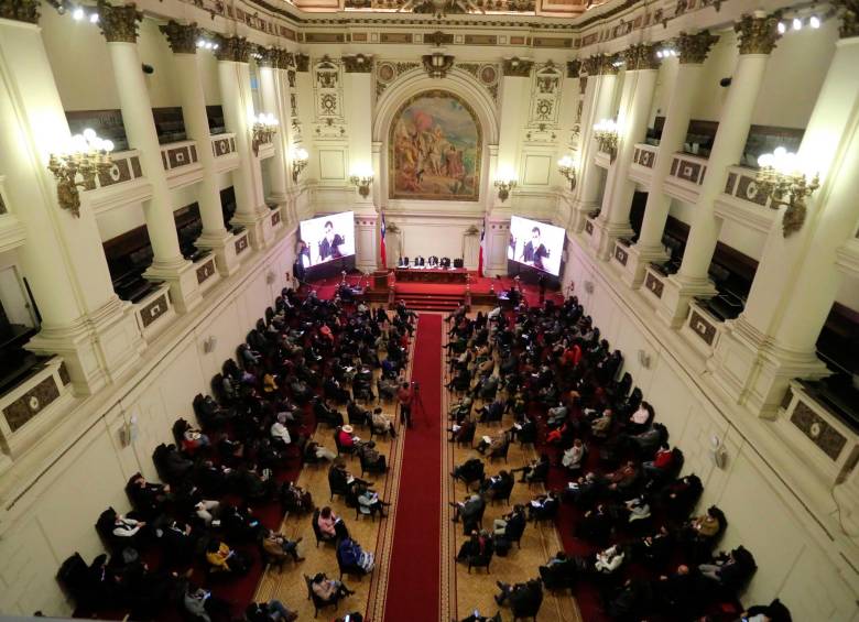 La convención que redactará la nueva Constitución de Chile. Foto: EFE. 