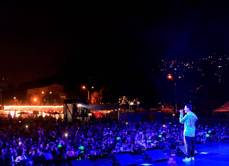 En la edición del año pasado de Escenario Colombia, Blessd fue uno de los invitados. FOTO CORTESÍA