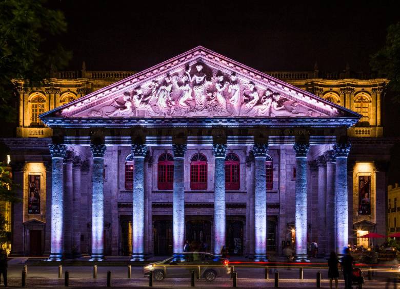El Teatro Degollado, el principal recinto cultural y artístico de Jalisco, dedicado a la difusión de las artes escénicas. Foto: Oficina de Visitantes y Convenciones de Guadalajara