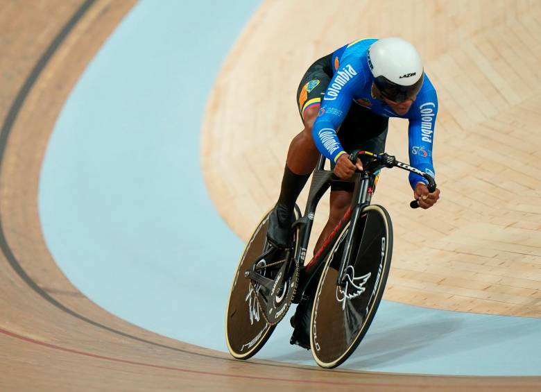 Kevin Quintero es el mejor ciclista del mundo en la modalidad del keirin. FOTO COLPRENSA