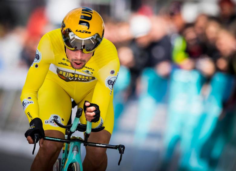 Primoz Roglic suma 25 días como líder de la Vuelta –12 jornadas en 2019 y 13 en 2020–. El esloveno afrontará su novena gran vuelta. Solo se retiró en una, el Tour de Francia pasado. FOTO EFE