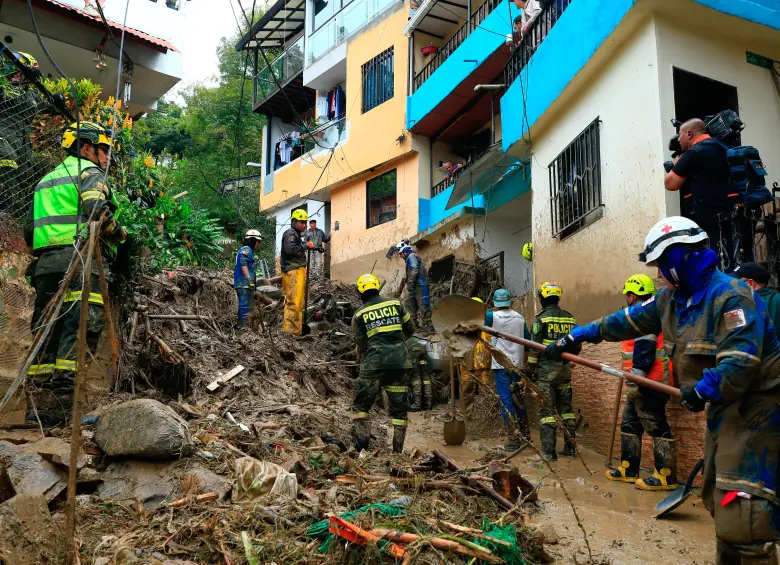 Aspecto de la vereda Olivares en Itagüí. FOTO: Camilo Suárez