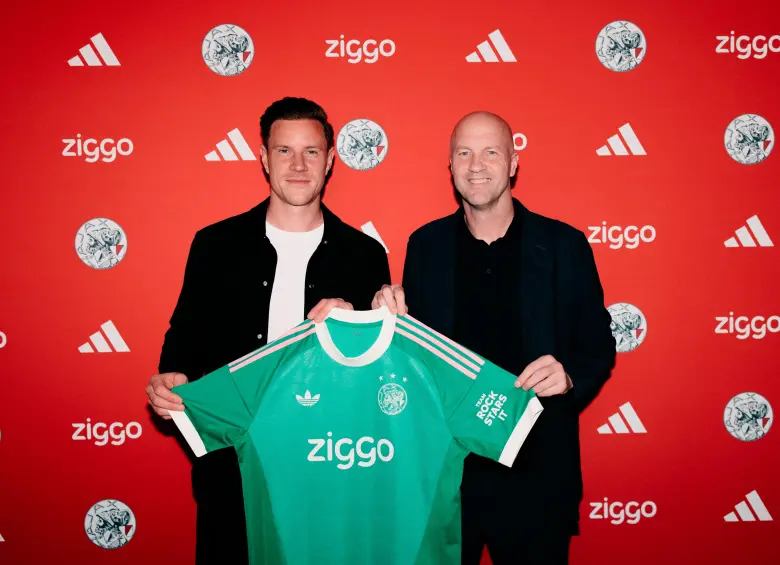 Marc-André Ter Stegen y Jordi Cruyff. FOTO: X AFC Ajax
