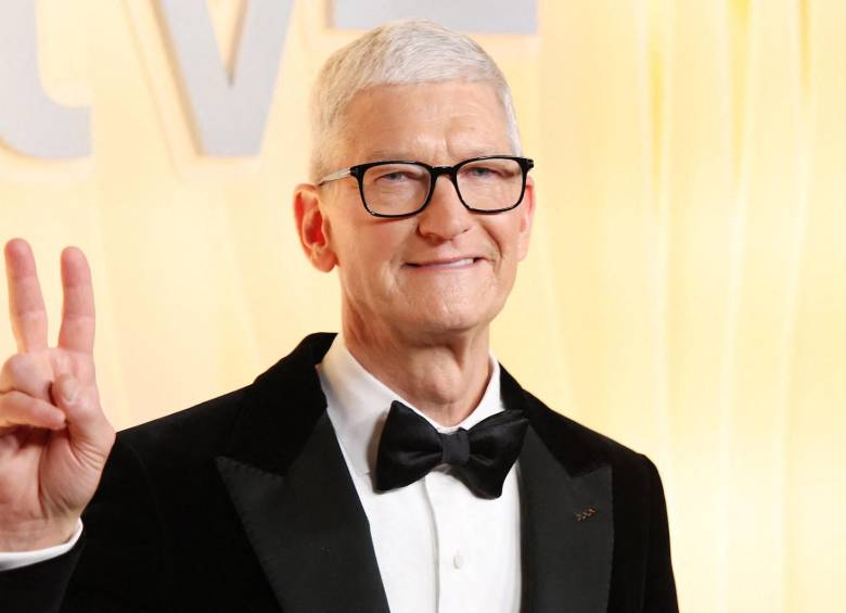 Tim Cook, CEO de Apple. FOTO AFP