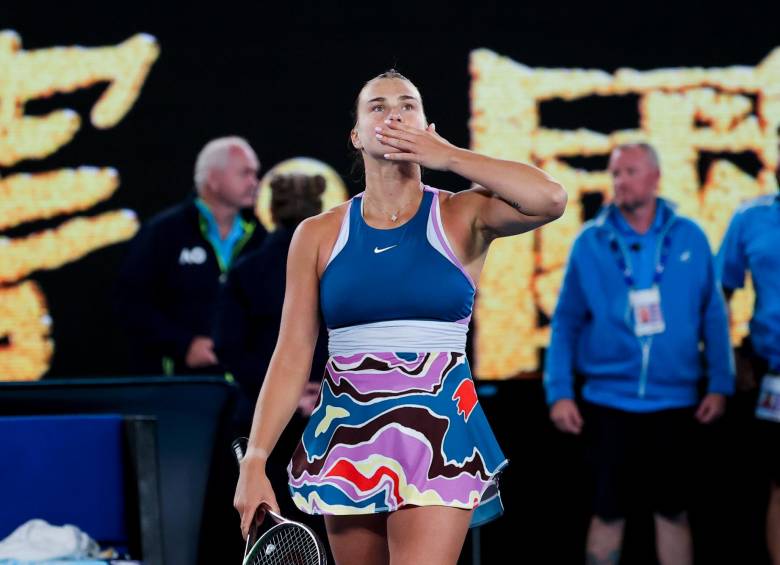 Aryna Sabalenka, nueva campeona del Abierto de Australia. FOTO EFE