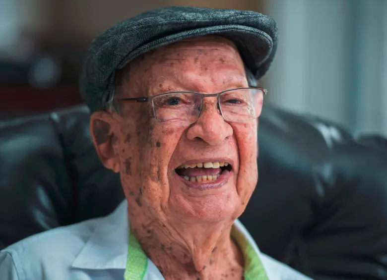 José María Acevedo falleció a los 106 años. FOTO EL COLOMBIANO. 