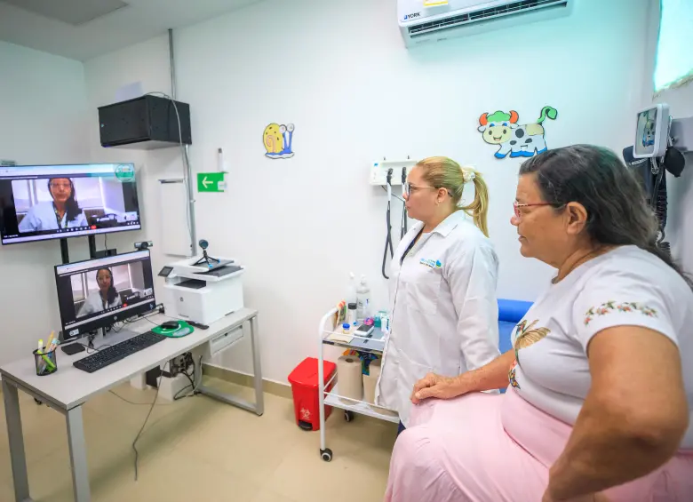 El programa está en la fase de conectividad, que consiste en la dotación a los hospitales, puestos de salud y equipos básicos con herramientas tecnológicas como equipos biomédicos, pruebas rápidas e internet satelital para que el médico personal pueda acceder a la teleasistencia. FOTO CAMILO SUÁREZ ECHEVERRY