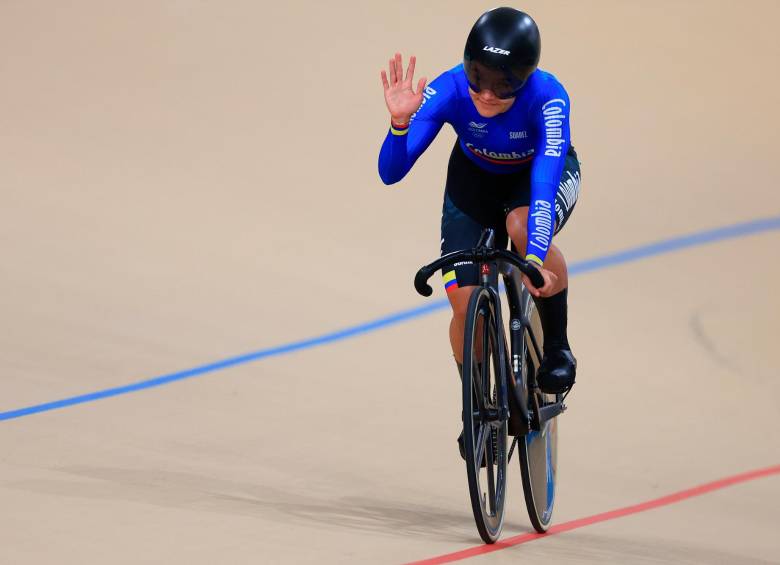 Martha Bayona es una de las cartas fuertes de Colombia en el Mundial de pista en Dinamarca. La deportista que se formó en Antioquia ya fue plata en Hong Kong-2017 y Glasgow-2023. FOTO GETTY