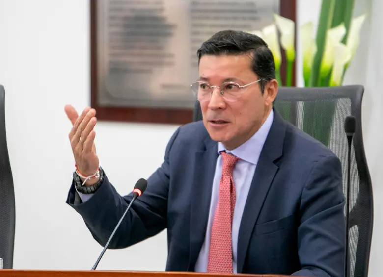Penagos anunció su propuesta para la integración de un organismo interinstitucional que luche contra el delito electoral. FOTO: REGISTRADURÍA