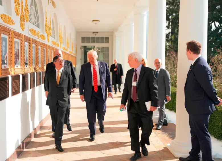 Gustavo Petro y Donald Trump hablaron de posibles negocios con Mónomeros. FOTO PRESIDENCIA