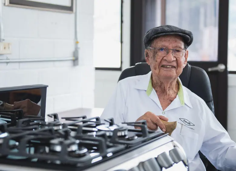 Don José María Acevedo cumple 106 años este 2 de agosto. FOTO: Cortesía.