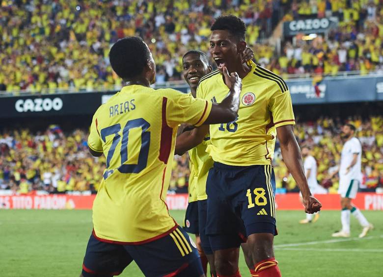 La Selección Colombia ha convertido 16 goles en ocho juegos amistosos en el proceso del estratega argentino Néstor Lorenzo. FOTO GETTY