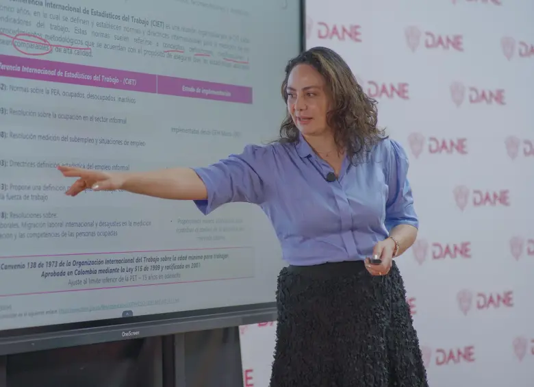 Piedad Urdinola, directora del Dane. FOTO: Cortesía Dane.