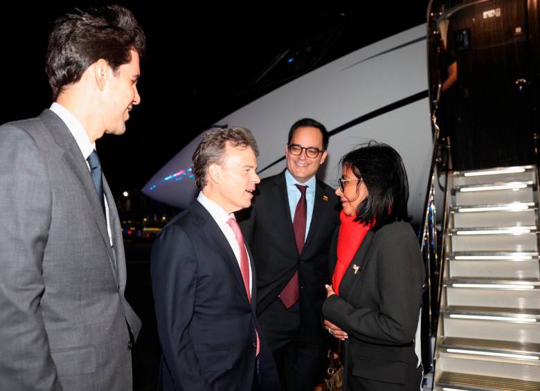 La presidenta interina de Venezuela, Delcy Rodríguez, en su llegada a Nueva York la madrugada de este 21 de septiembre. FOTO CORTESÍA @DELCYRODRIGUEZV