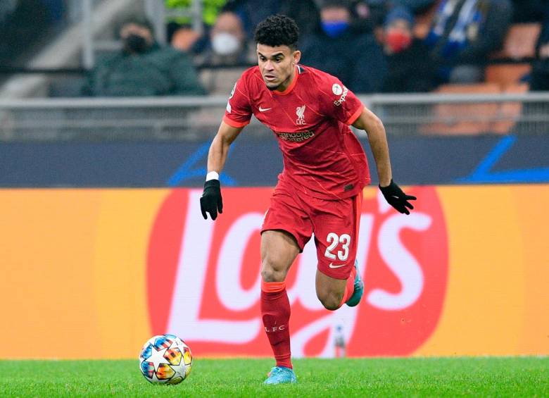Luis Díaz suma 501 minutos con el Liverpool en la Premier League. FOTO getty
