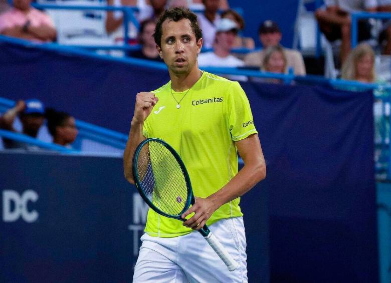 Daniel Galán es, desde hace varios años, la mejor raqueta en masculino del tenis colombiano. FOTO: Tomada de X @fedecoltenis