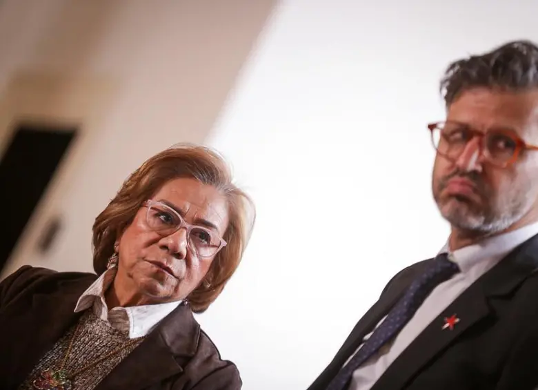 La canciller Rosa Yolanda Villavicencio y el viceministro de Asuntos Multilaterales, Mauricio Jaramillo Jassir. Foto: Colprensa. 