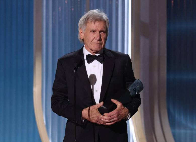 ”Los actores vivimos varias vidas, creamos momentos con conexión emocional que nos unen”, dijo el actor al punto de las lágrimas. FOTO: VALERIE MACON / AFP)