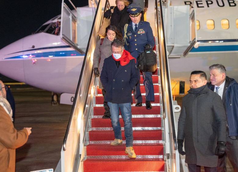 El presidente Gustavo Petro llegó en la madrugada a Estados Unidos donde se reunirá con Donald Trump. Foto: Presidencia