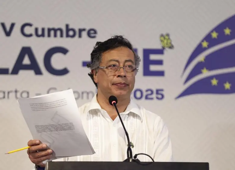 El presidente Gustavo Petro en la cumbre de la Celac. FOTO: COLPRENSA