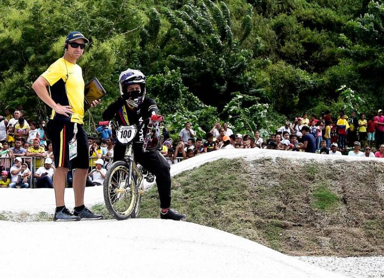 Germán Medina y Mariana Pajón, una dupla que le entregó grandes triunfos al BMX de Colombia. FOTO COLPRENSA