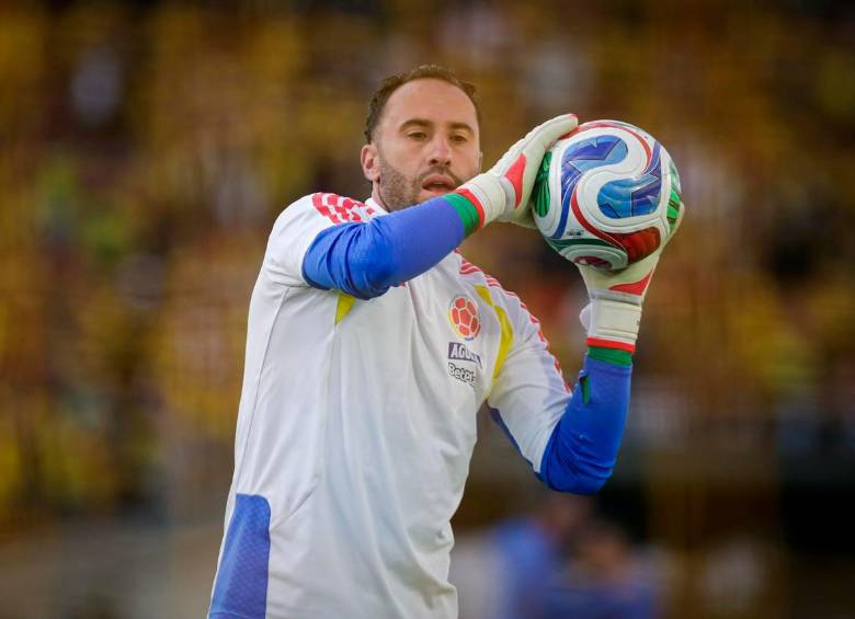 El arquero antioqueño David Ospina, de 37 años, es uno de los jugadores más veteranos que lleva la Selección Colombia al Mundial 2026. Foto: Colprensa