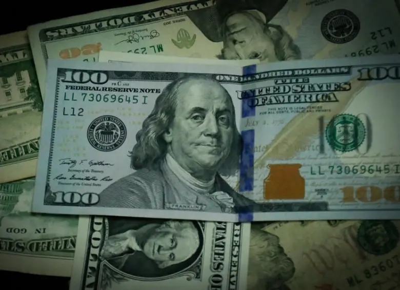 La cotización del dólar en Colombia cerró este miércoles a la baja en $4.107,90, lo que representó una caída de $28,81. FOTO: Colprensa.