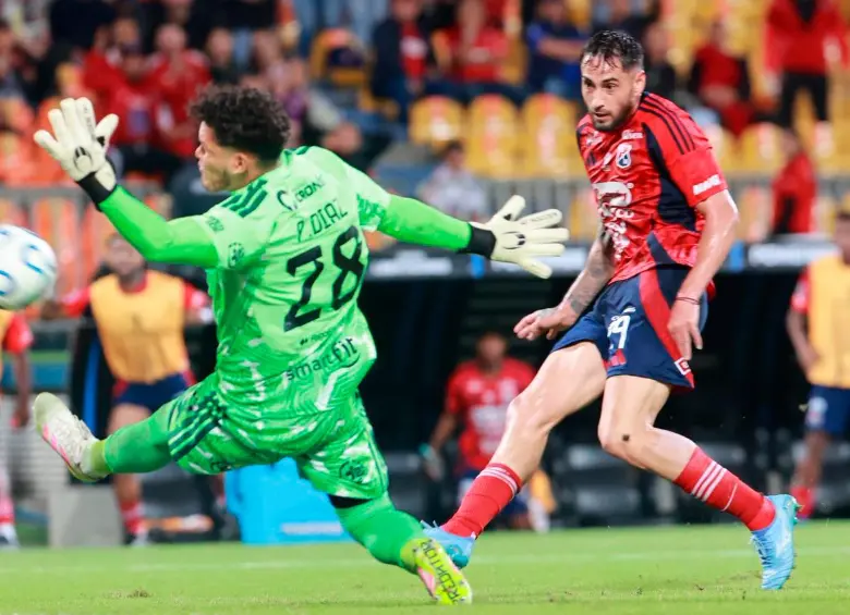 El delantero argentino Francisco Fydriszewski suma tres goles en la Copa Libertadores. Es el goleador del club en el torneo. Foto: Manuel Saldarriaga