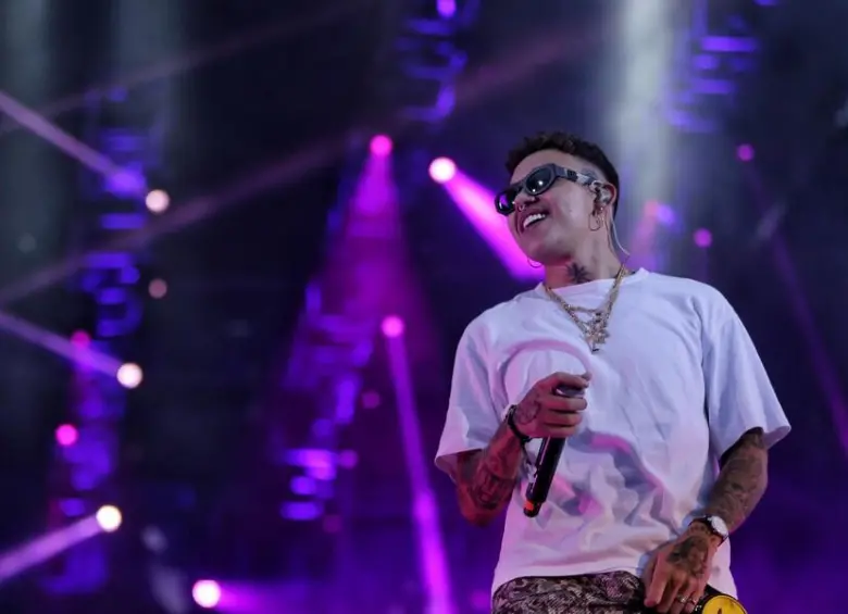 Beéle, cantante Barranquilla, se presenta en el Movistar Arena. FOTO: Colprensa.