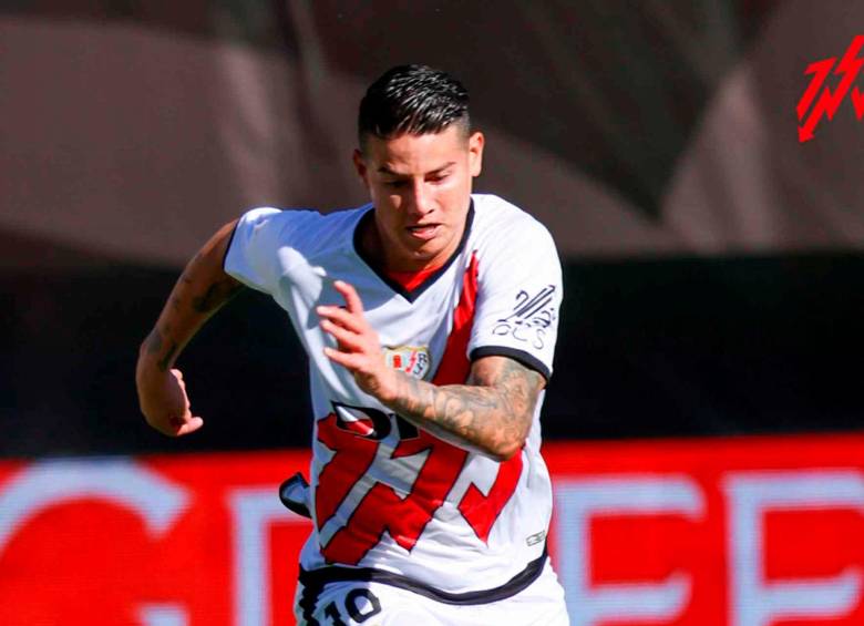 James Rodríguez jugó en la victoria del Rayo Vallecano como visitante ante Real Valladolid. FOTO TOMADA @RayoVallecano
