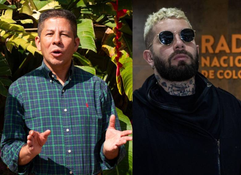 Jhon Frank Pinchao (foto izquierda) habló sobre su altercado con Levy Rincón (foto derecha) y aclaró que fue el creador de contenido quien llegó a la mesa donde estaba el policía retirado con Íngrid Betancourt a insultar. Fotos: Esneyder Gutiérrez y redes sociales 