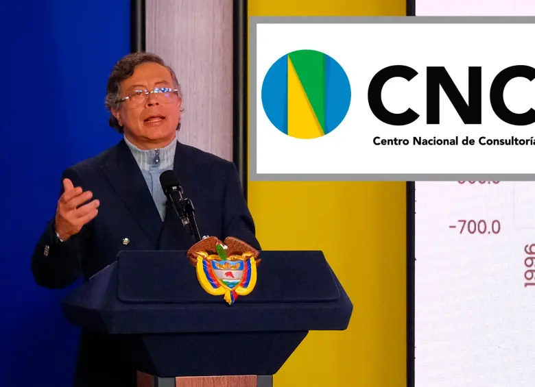 Esta encuesta mostró que la imagen del presidente Gustavo Petro se encuentra en el 48,8% de favorabilidad. FOTO: PRESIDENCIA