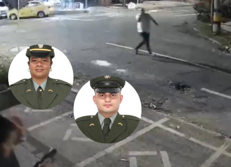 Las autoridades investigan las circunstancias en las que dos policías de la Sijín murieron durante un presunto caso de fuego amigo mientras verificaban una camioneta reportada como hurtada en Medellín. FOTO: Redes sociales, Policía.