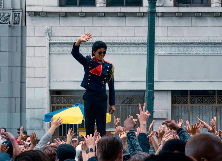 Jaafar Jackson interpreta a su tío Michael en la película biográfica del Rey del Pop. FOTO Cortesía Universal Pictures