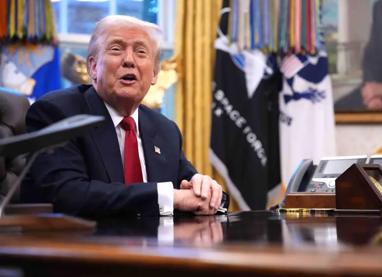 Donald Trump, presidente de Estados Unidos. FOTO: AFP.