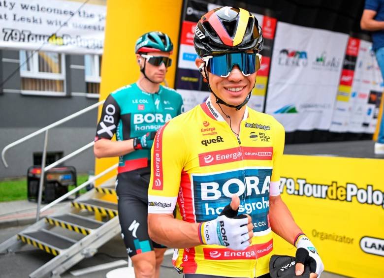 Sergio Higuita, figura del ciclismo colombiano en la presente temporada. FOTO: EFE
