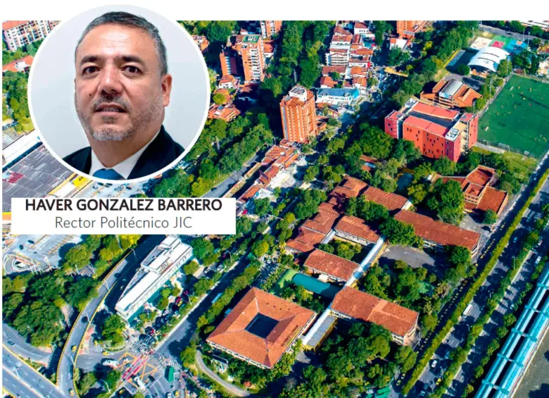 La sede del Politécnico Colombiano Jaime Isaza Cadavid está ubicada en El Poblado. El campus principal cuenta con una extensión aproximada de 60.000 metros cuadrados. FOTO EL COLOMBIANO 