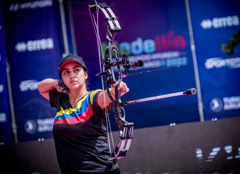 Sara López ganó oro por equipos y bronce individual en la Copa Mundo que se disputó en Medellín. FOTO getty