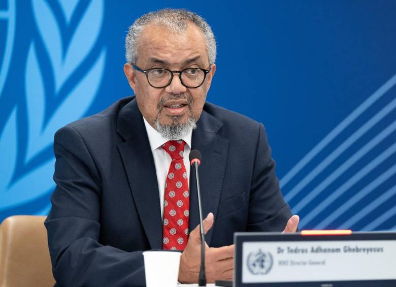 Dr. Tedros Adhanom Ghebreyesus, actual Director General de la Organización Mundial de la Salud (OMS). FOTO AFP