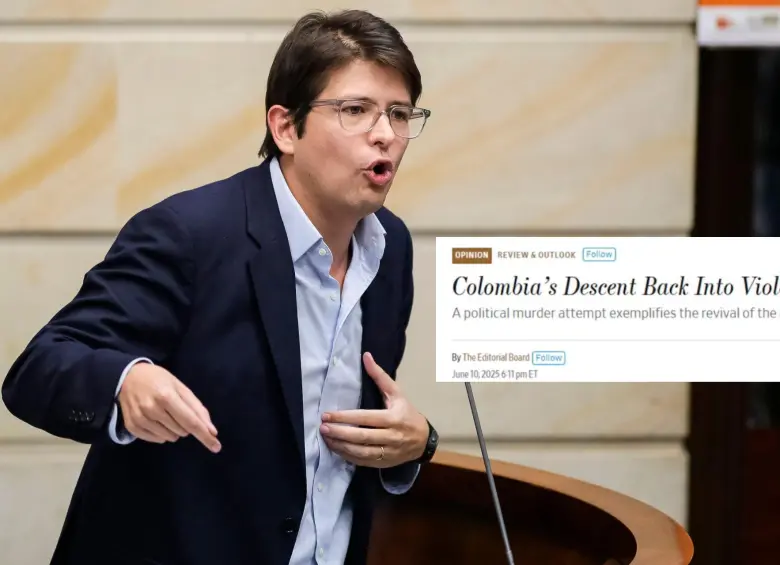 El medio de comunicación publicó una editorial criticando la situación política y de seguridad del país tras el ataque a Miguel Uribe. FOTOS: Colprensa y captura de pantalla
