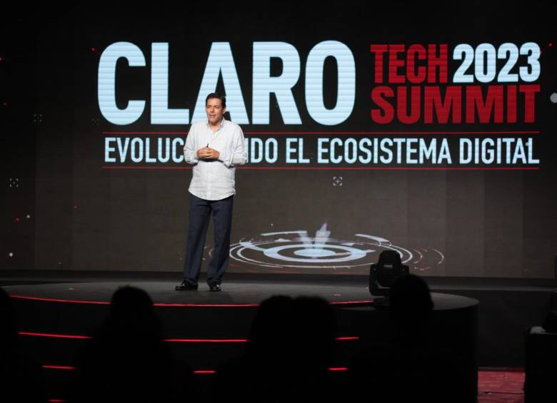 Carlos Zenteno, presidente de Claro, durante el Claro Tech Summit 2023 en Cartagena. FOTO Cortesía 