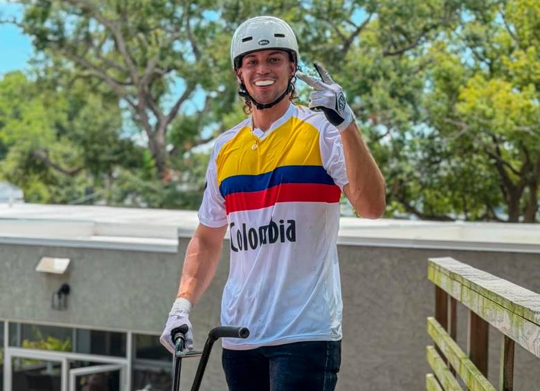 El deportista Robinson Meza Montoya ha representado a Colombia en diferentes competencia internacionales. Foto: tomada del Instagram de @robinmezabmx