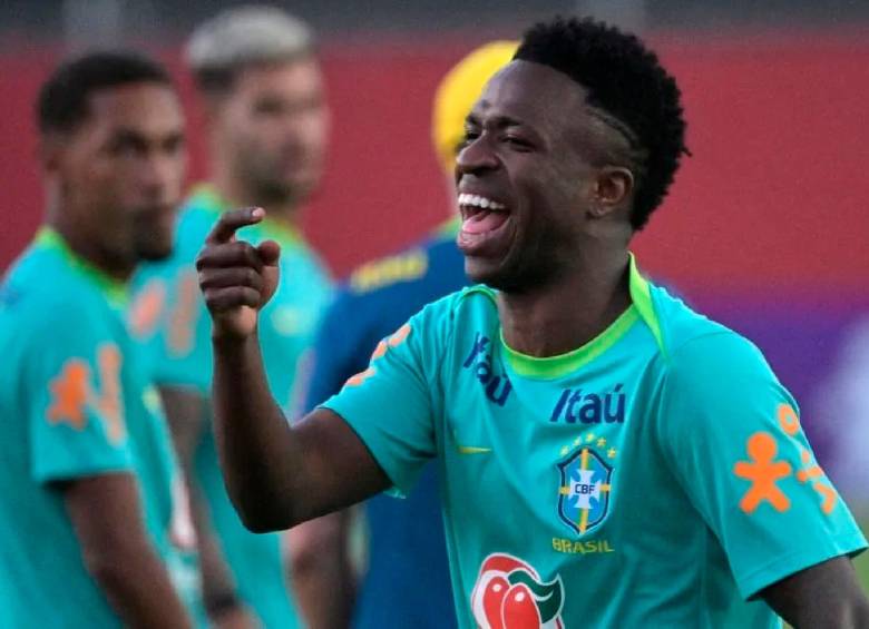 Vinícius, entre las figuras de Brasil en Norteamérica-2026. Anotó este sábado su gol 50 con su selección. FOTO AFP