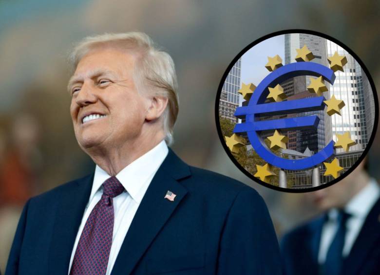 Donald Trump se ha referido a la Unión Europea como una entidad hecha “para fastidiar a Estados Unidos” y le ha impuesto arancel a sus “aliados” comerciales. Fotos: Europa Press y Colprensa