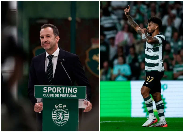 Frederico Varandas fue el presidente que llevó a Luis Javier Suárez al Sporting de Lisboa. FOTO: X SportingCP