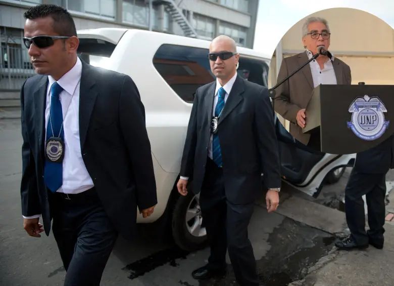 Augusto Rodríguez es director de la Unidad Nacional de Protección desde el 22 de agosto de 2022. Esa entidad tiene cerca de 11.000 escoltas, el 90 % de ellos bajo contratación externa. Foto: AFP